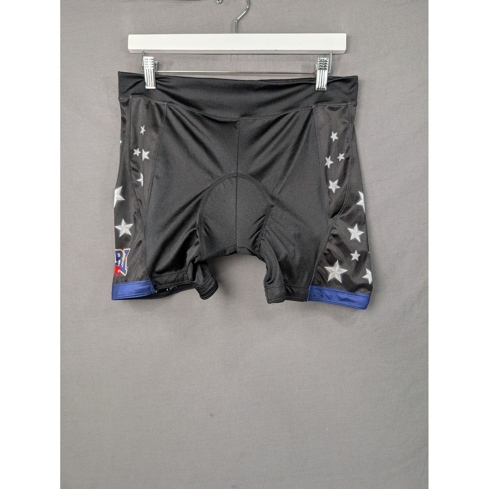 Primal Wear Womens 2XL Black Star Padded Cycling Shorts 7335